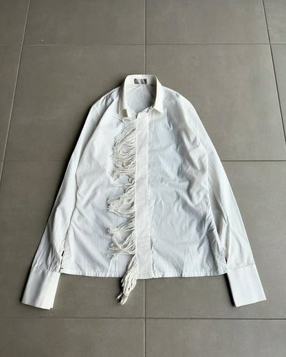Dior Homme AW02 “reflexion” fringed shirt