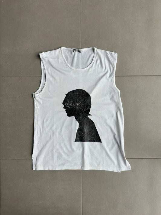 Dior Homme SS03 “Follow me” silhouette print tank top