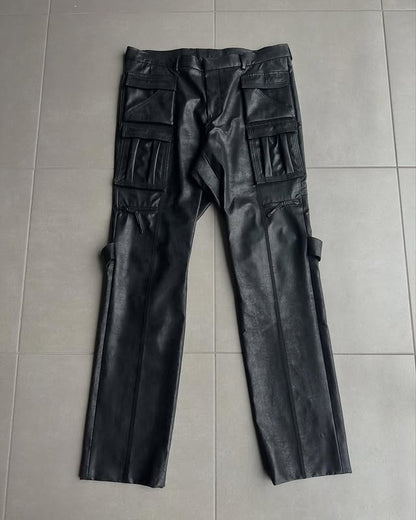 Dior Homme AW03 “Luster” PVC coated cargo trousers