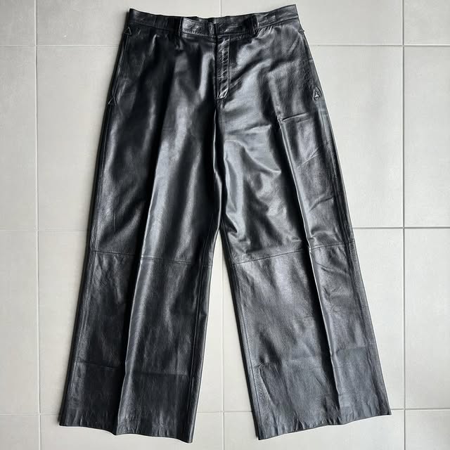 1/1 sample Dior Homme SS03 “Follow Me” lamb skin wide trousers
