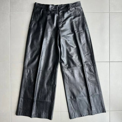 1/1 sample Dior Homme SS03 “Follow Me” lamb skin wide trousers