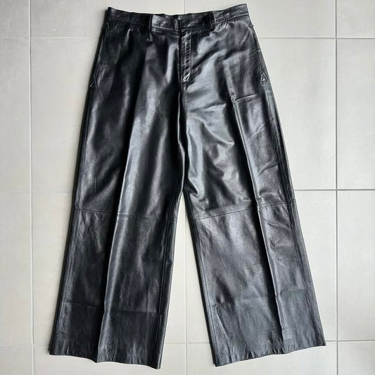1/1 sample Dior Homme SS03 “Follow Me” lamb skin wide trousers