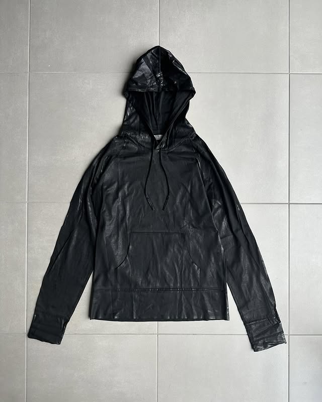 Dior Homme AW03 “Luster” waxed hoodie