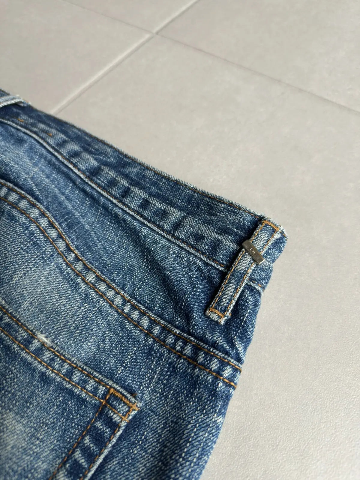 Dior homme SS03 “Follow me” distressed clawmark denim