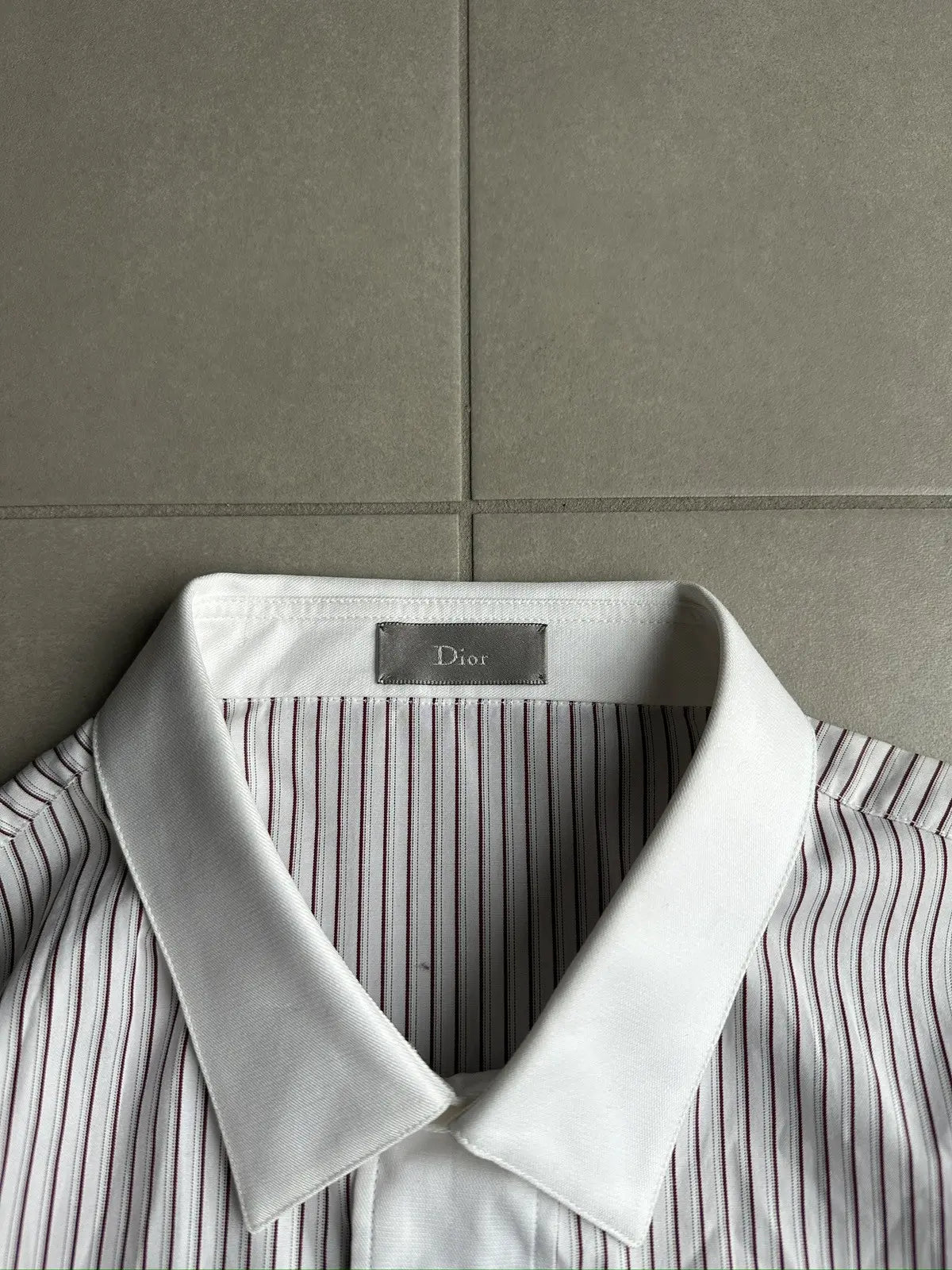 BNWT Dior Homme AW04 “VOTC” striped button up shirt