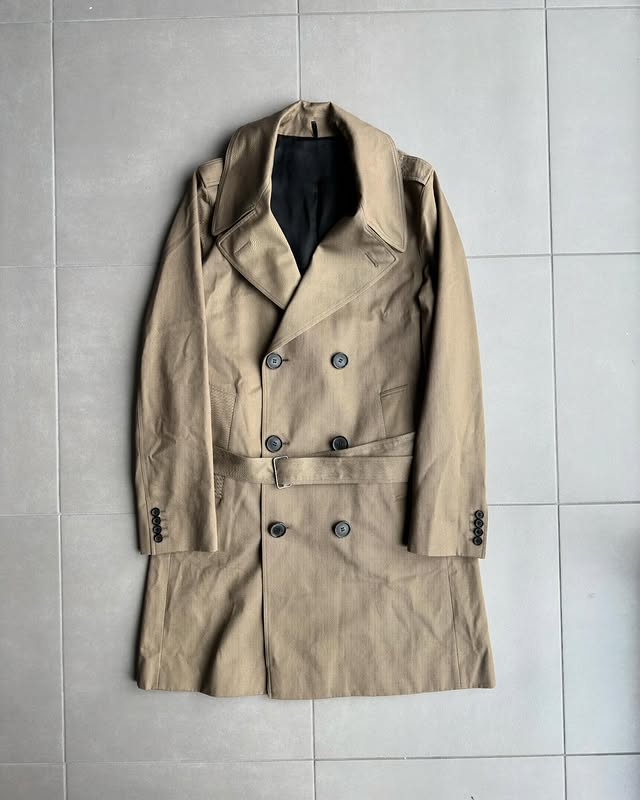 Dior Homme SS05 belted trench coat