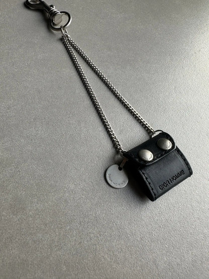 Dior Homme SS06 leather pouch/wallet chain