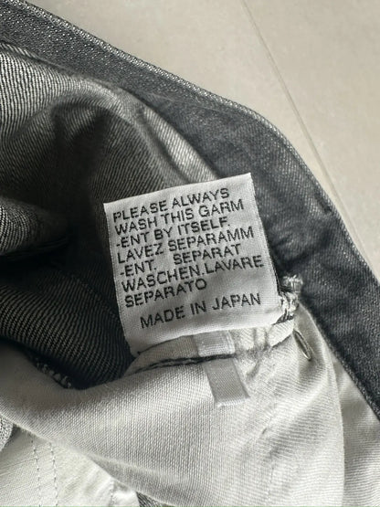 Dior Homme AW07 “Navigate” charcoal black MIJ denim