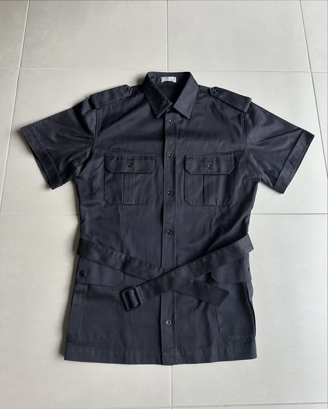 Dior Homme SS07”We Look Good Together” Belted safari shirt