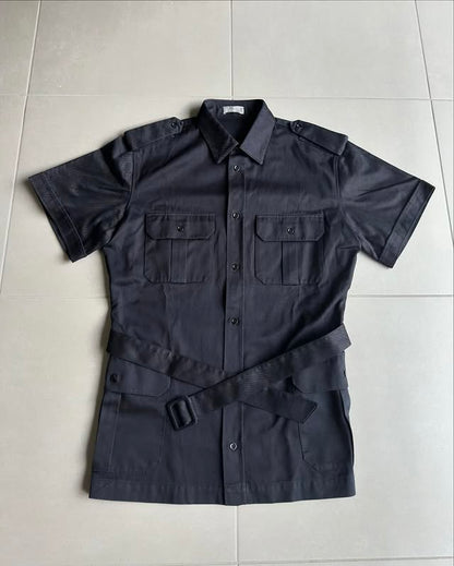 Dior Homme SS07”We Look Good Together” Belted safari shirt