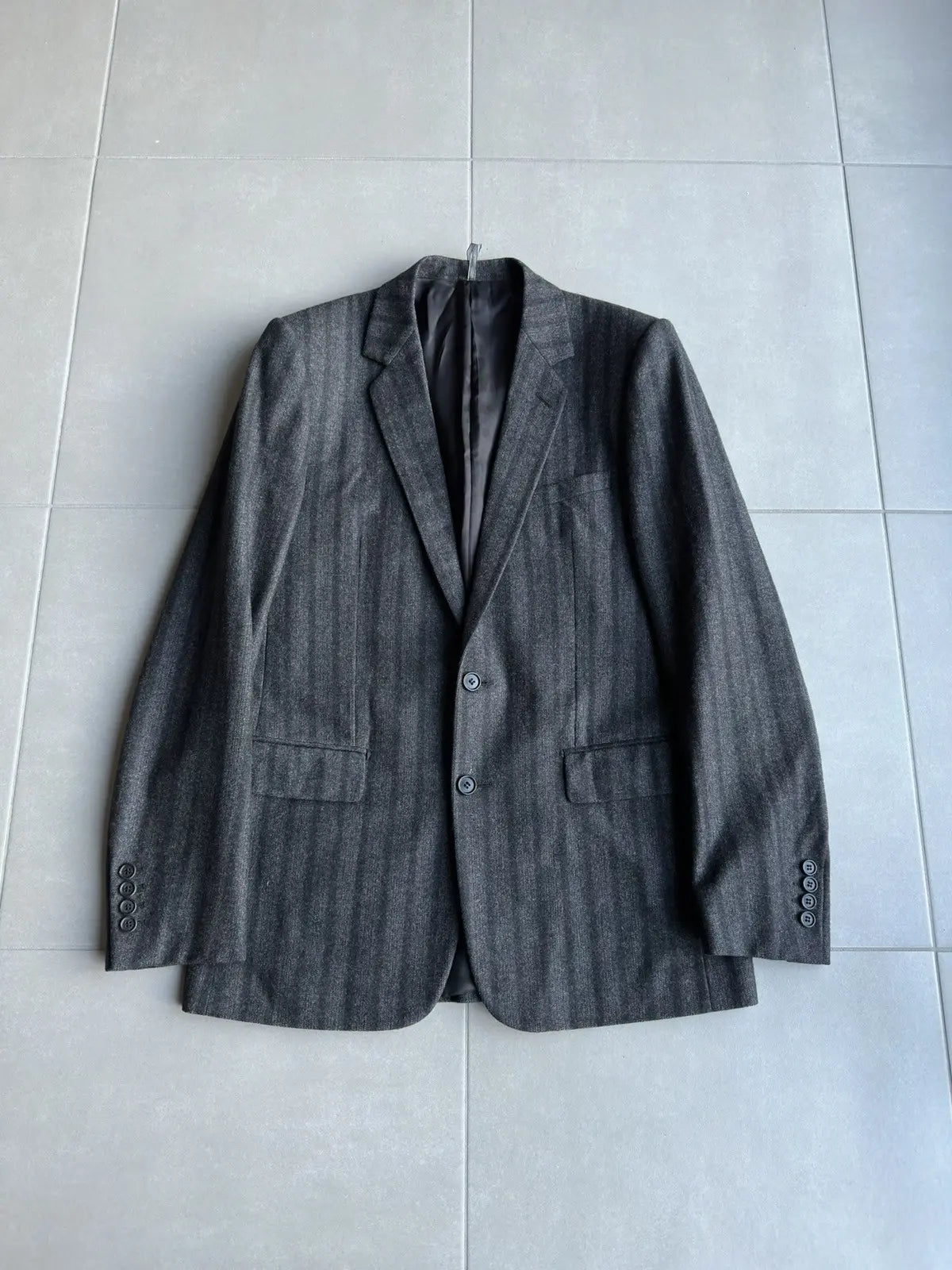 Dior Homme AW07 “Navigate” chalk pinstriped blazer
