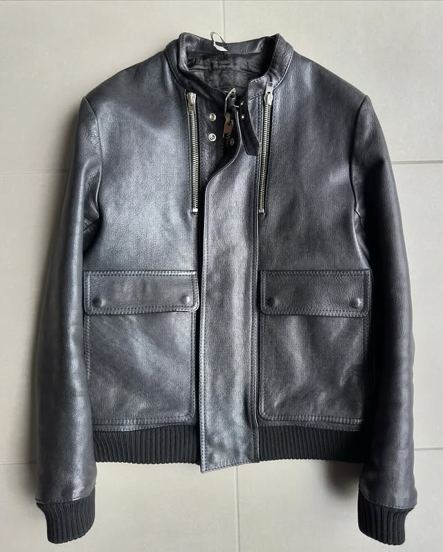 Dior Homme AW07 “Navigate” padded leather jacket