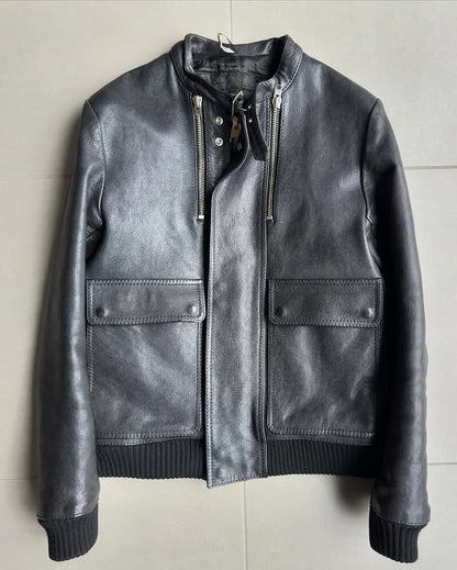 Dior Homme AW07 “Navigate” padded leather jacket
