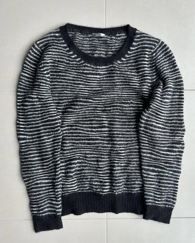Dior Homme AW07 “Navigate” striped mohair knit