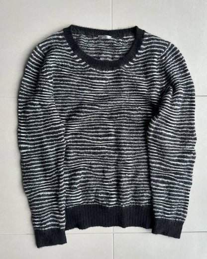 Dior Homme AW07 “Navigate” striped mohair knit