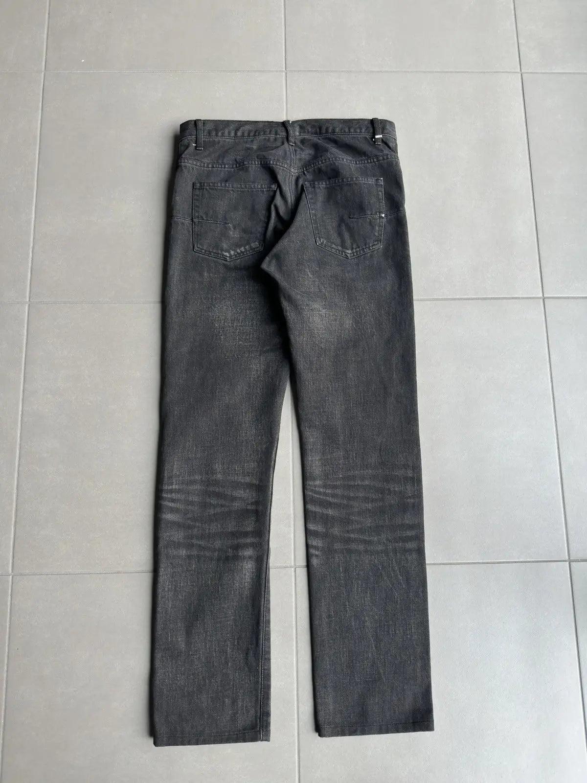 Dior Homme by Hedi Slimane whiskered black jeans
