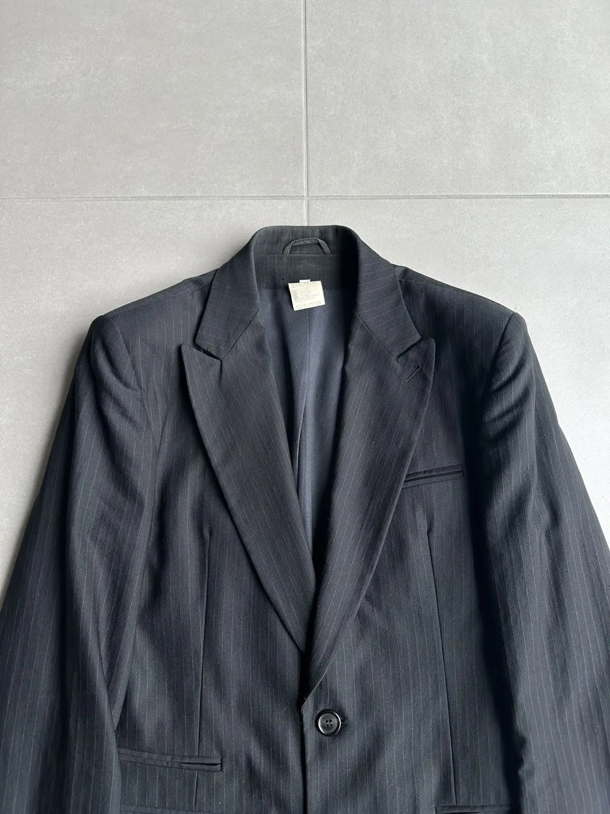 Ann Demeulemeester SS03 peak lapel Pinstripe blazer