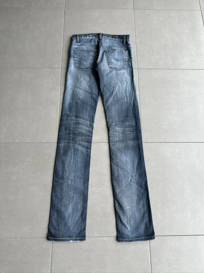 Dior Homme SS08 “Under My Car” paint splatter denim