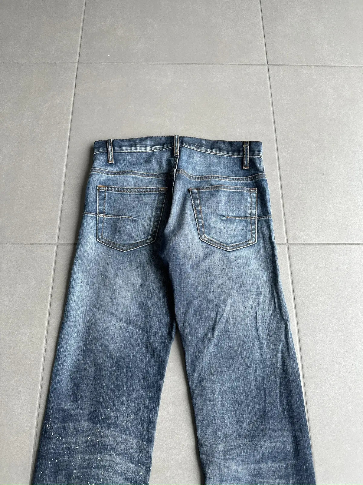 Dior Homme SS08 “Under My Car” paint splatter denim