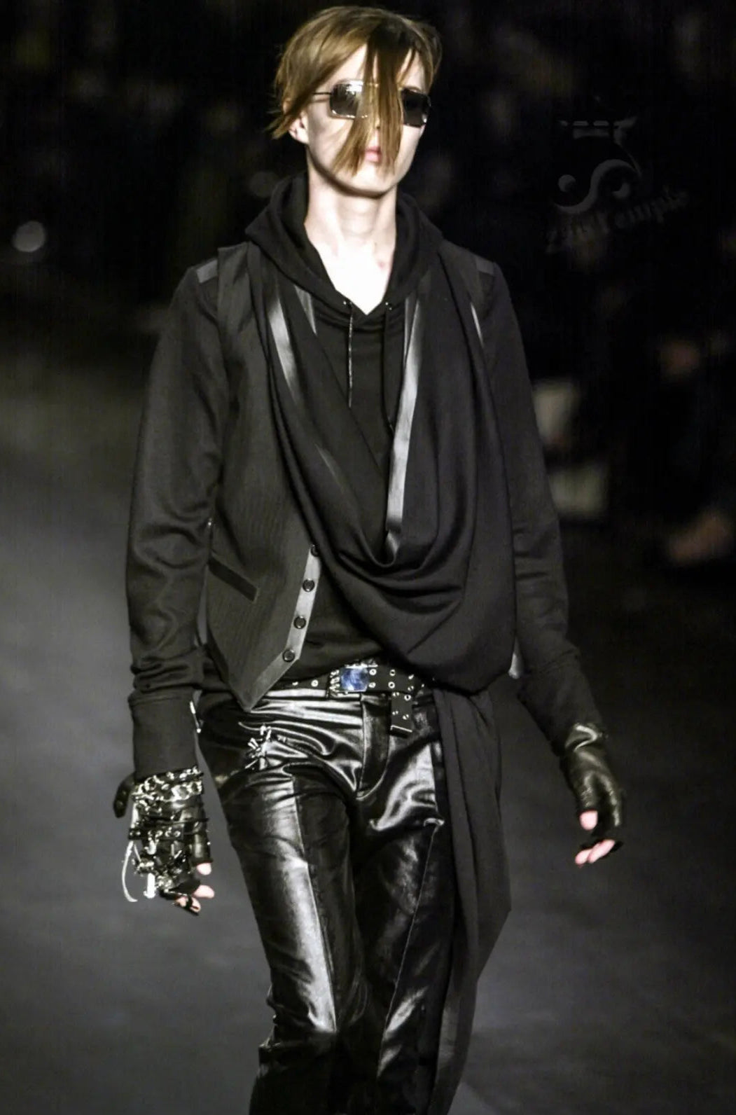 Dior Homme AW03 "Luster" studded aviator sunglasses