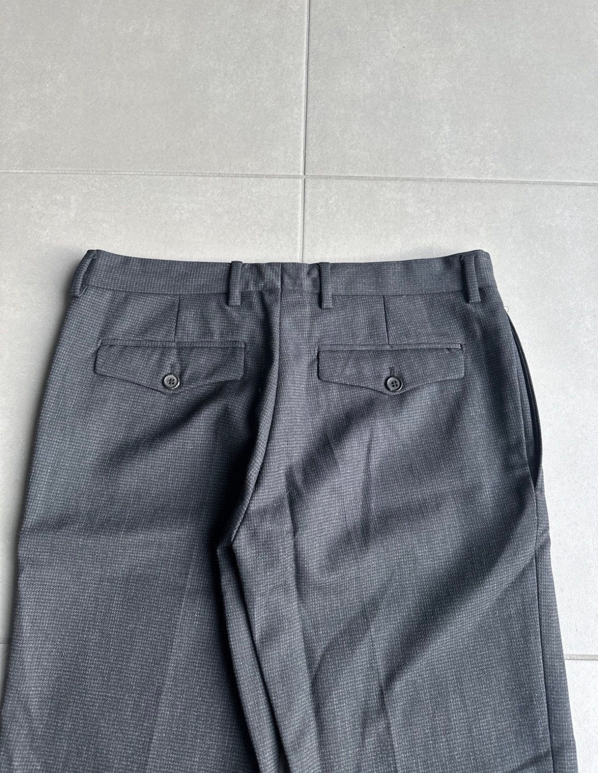 Dior homme AW07 "Navigate" textured wool trousers