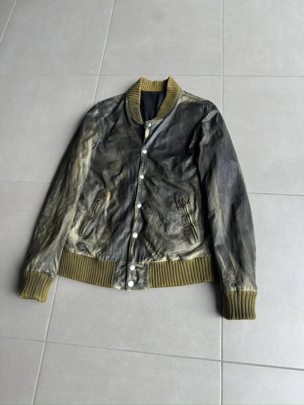 Balmain Homme SS10 Leather Bomber/Teddy jacket