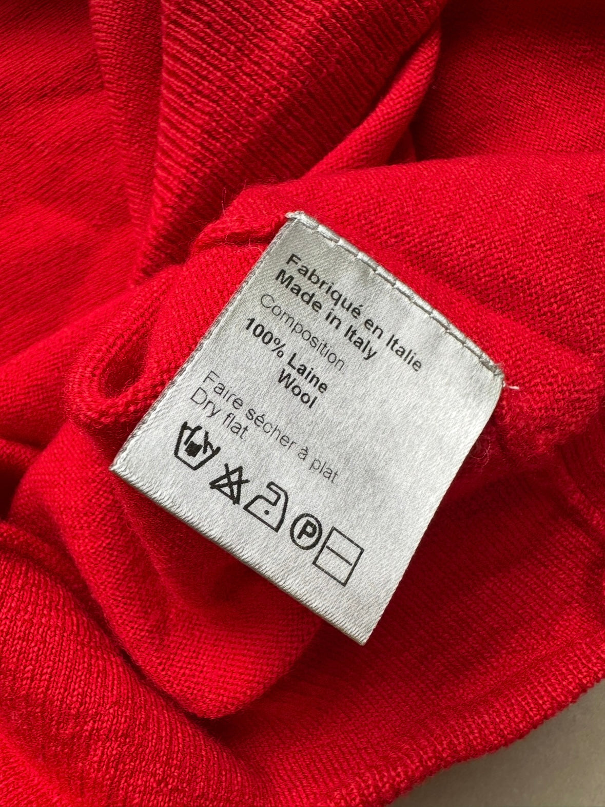 Dior Homme AW07 "Navigate" wool distress turtleneck sweater