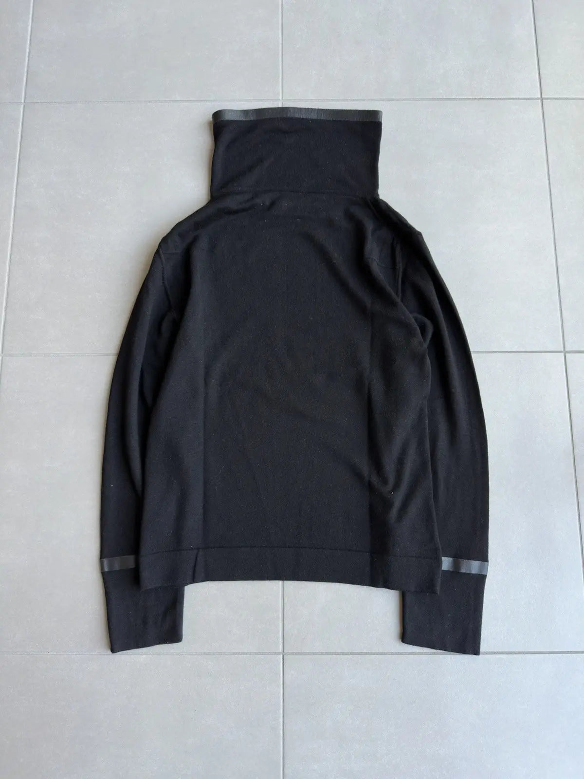 Dior Homme AW03 “Luster” waxed loose high neck sweater