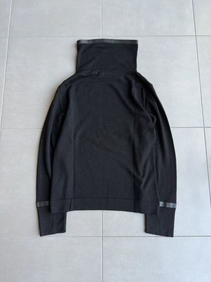 Dior Homme AW03 “Luster” waxed loose high neck sweater