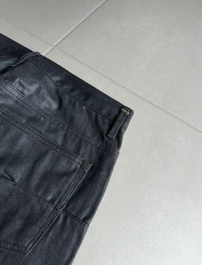 Dior Homme AW07 "navigate" polyurethane wax coated jeans