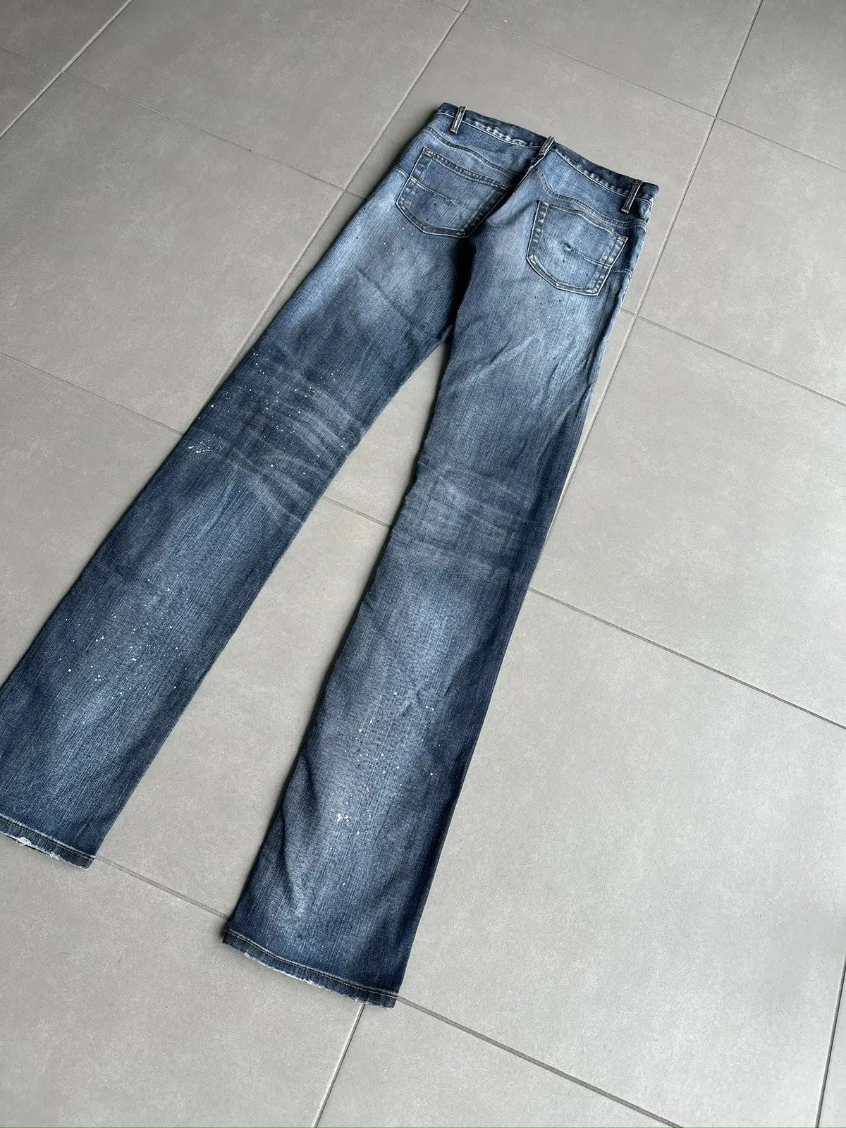 Dior Homme SS08 “Under My Car” paint splatter denim