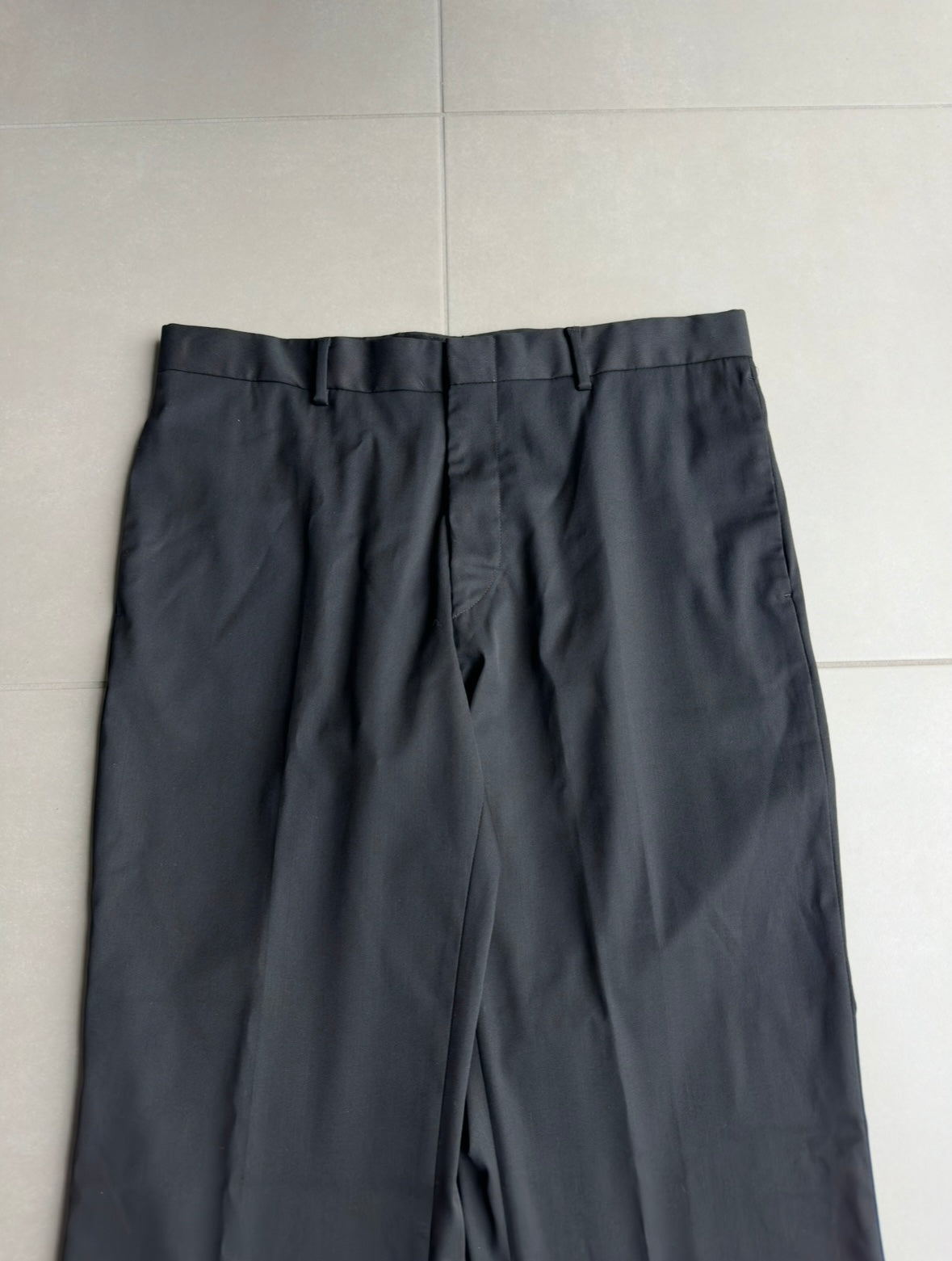 Dior Homme SS04 "strip" shiny wool trousers