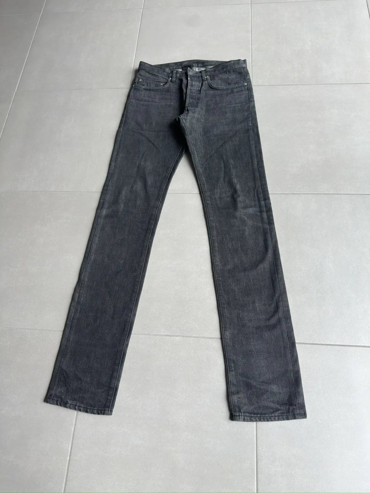 Dior Homme AW07 “Navigate” charcoal black MIJ denim