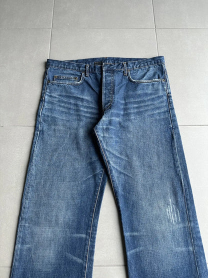 Dior Homme AW06 washed blue clawmark jeans