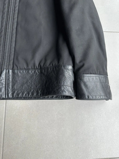 Dior homme AW02 “Reflexion” leather trimmed moto jacket