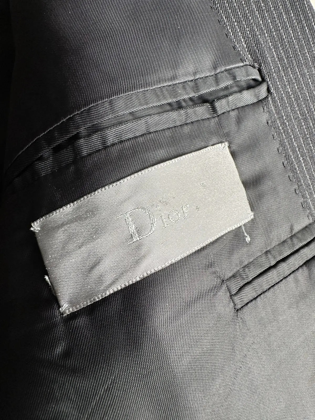 Dior Homme AW06 “These grey days” pinstriped peak lapel blazer