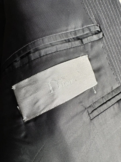 Dior Homme AW06 “These grey days” pinstriped peak lapel blazer