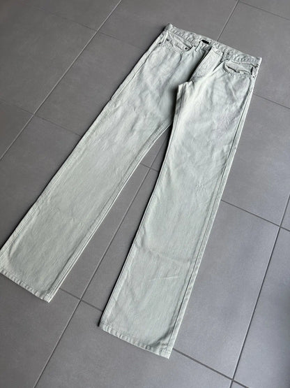 Dior Homme SS06 pastel green clawmark denim