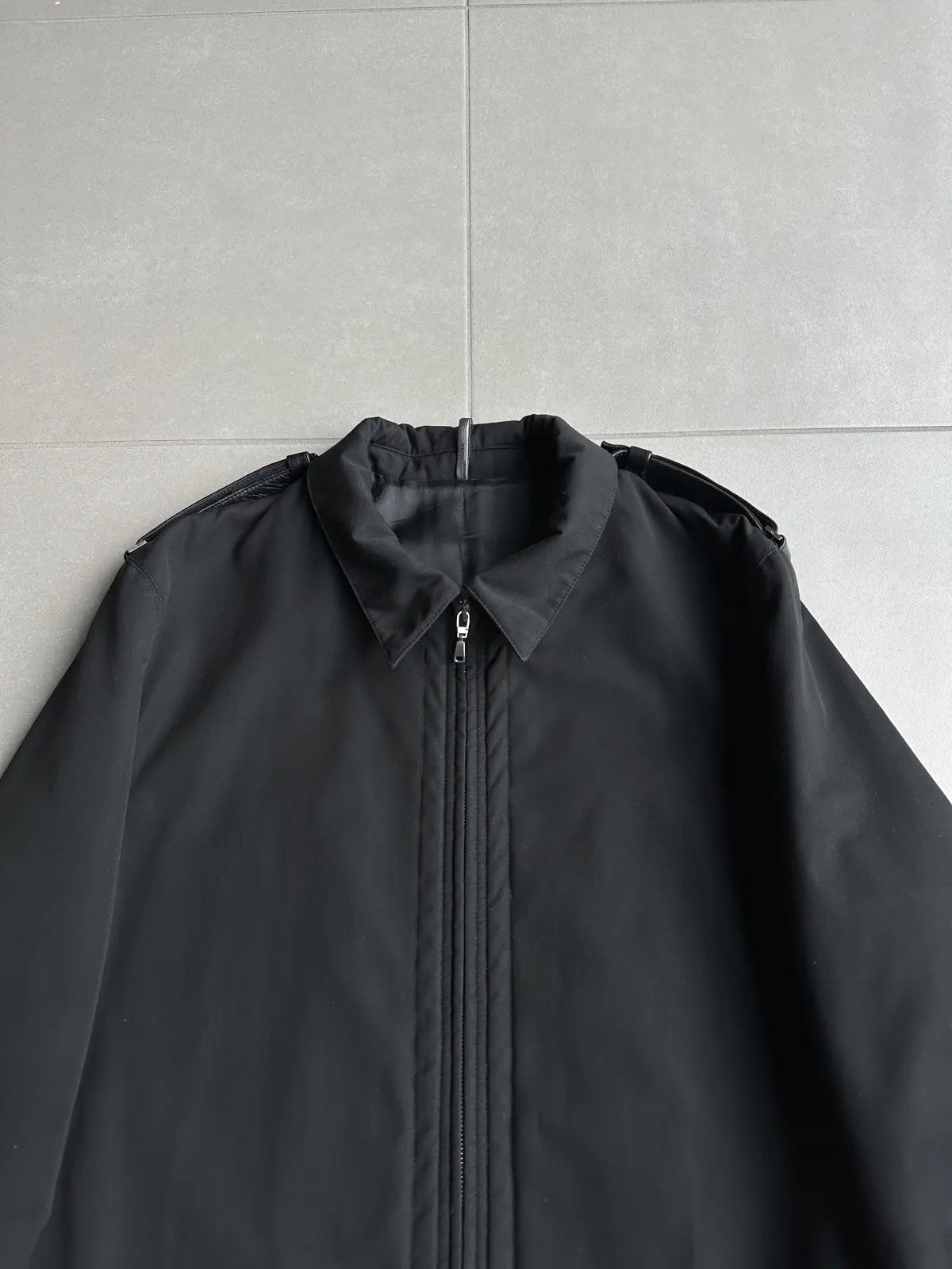Dior homme AW02 “Reflexion” leather trimmed moto jacket