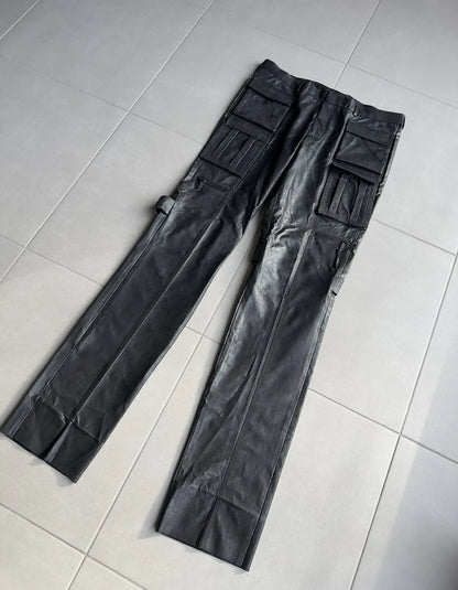 Dior Homme AW03 “Luster” PVC coated cargo pants