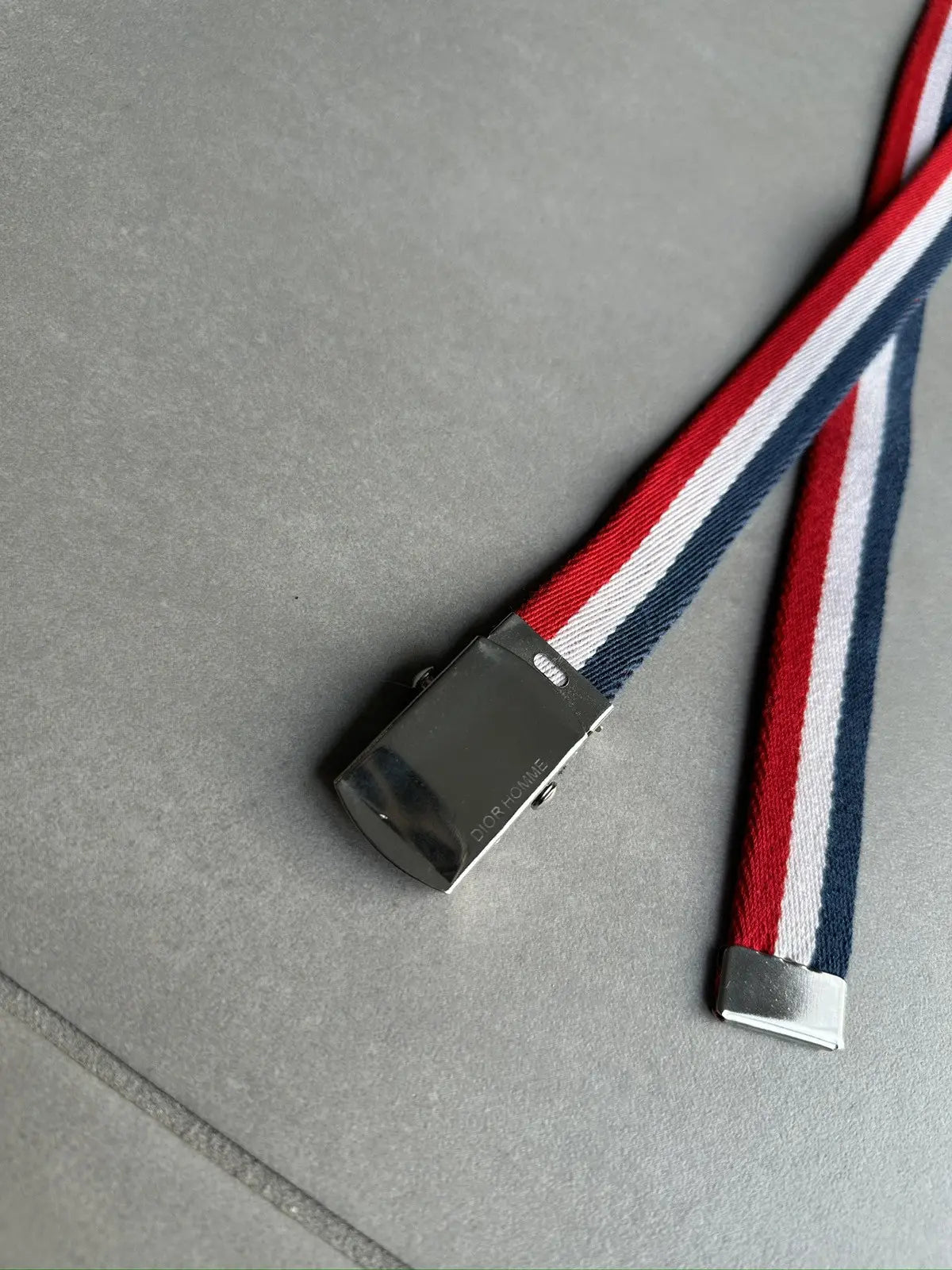 Dior Homme SS06 tri colour canvas belt