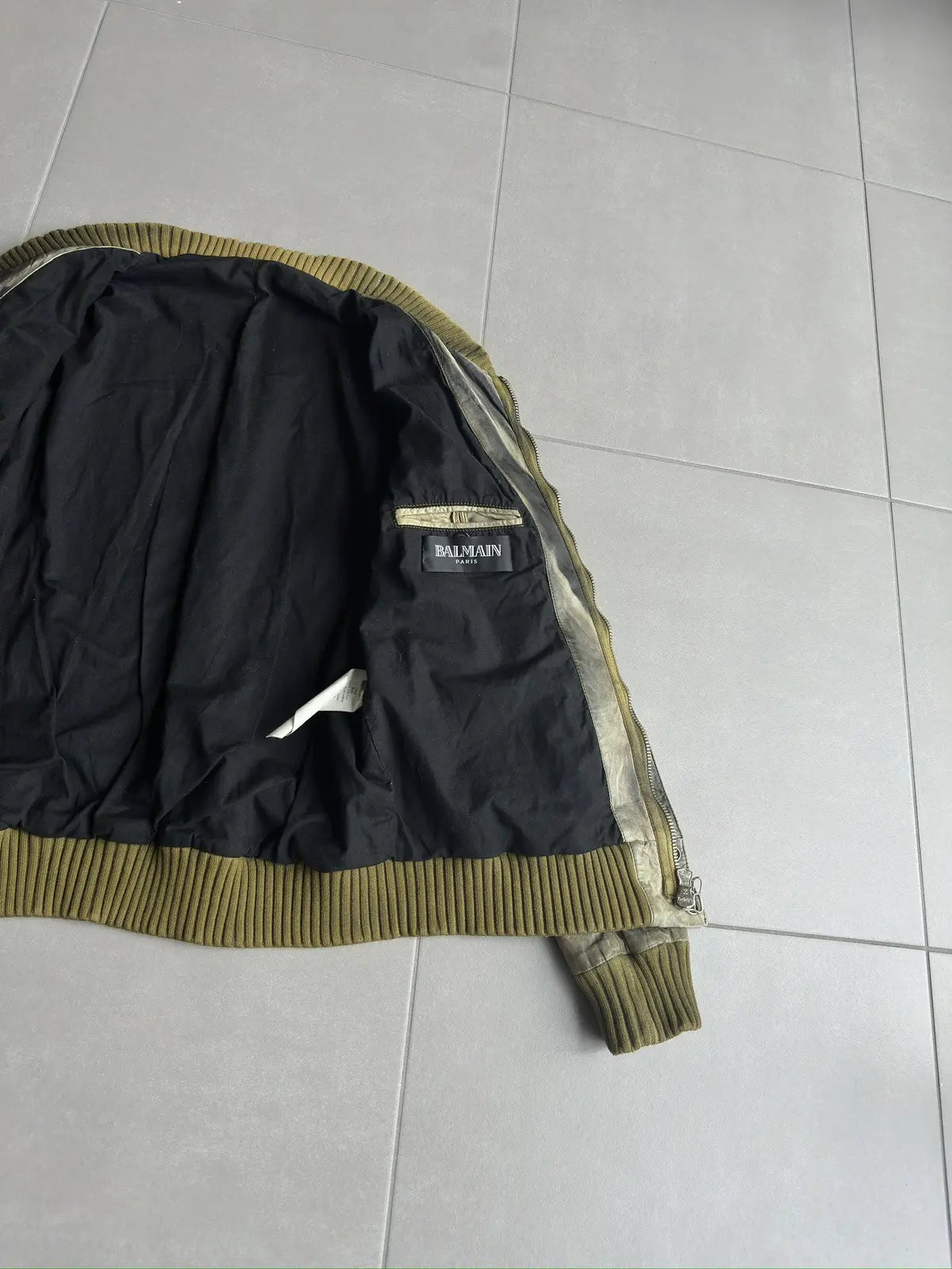 Balmain Homme SS10 Leather Bomber/Teddy jacket