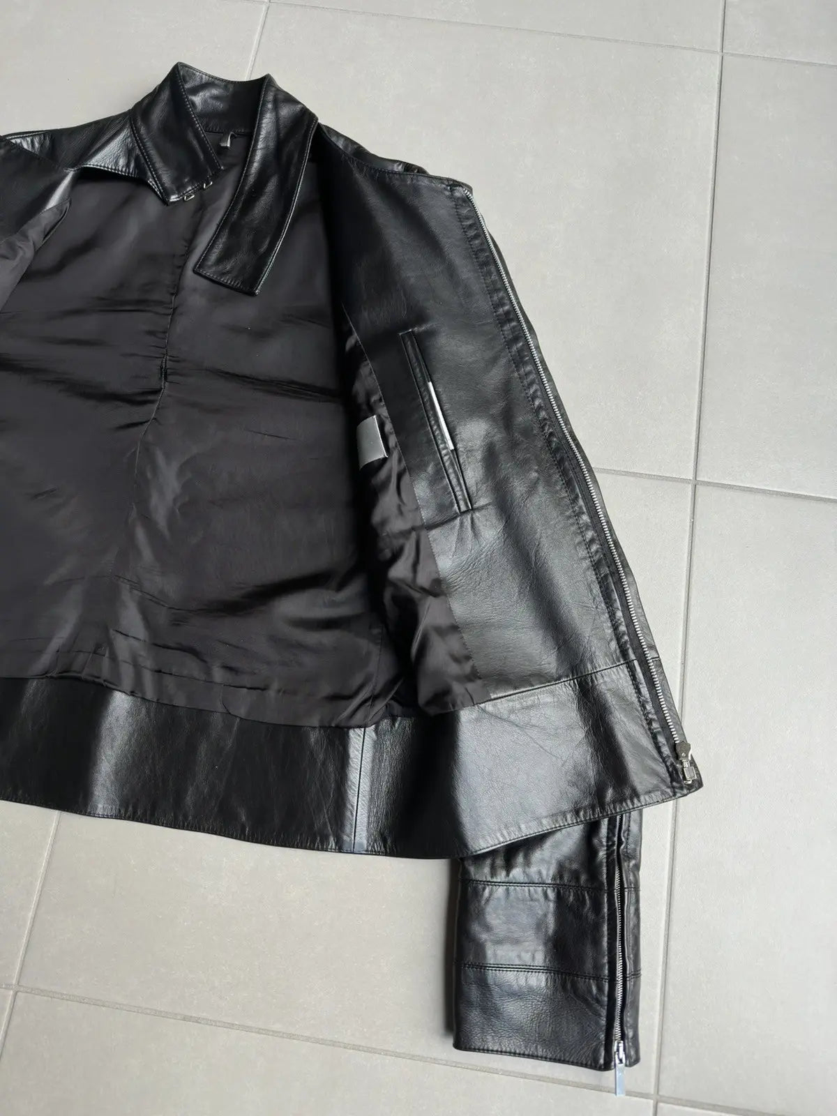 Dior Homme SS02 “Red/Boys don’t cry” lambskin moto jacket
