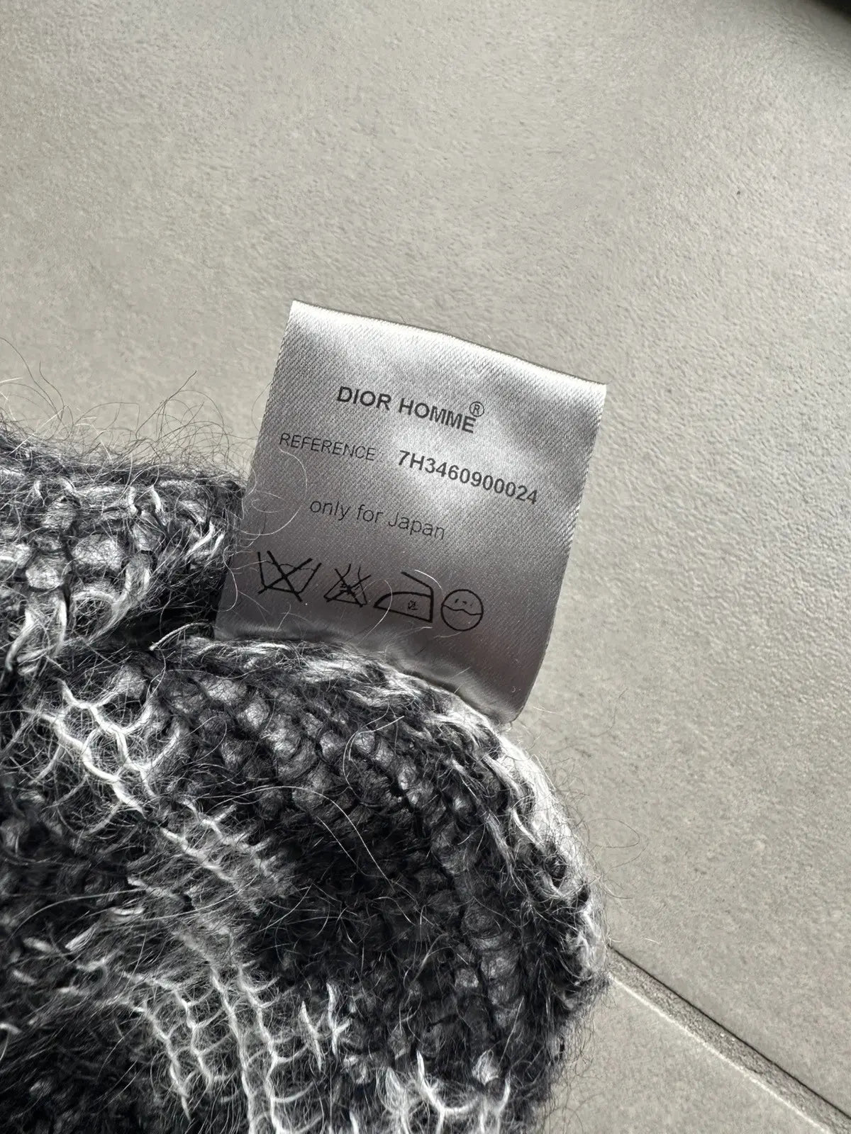 Dior Homme AW07 “Navigate” mohair knit sweater