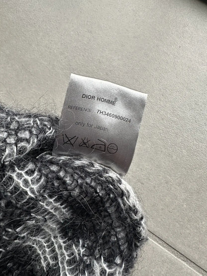 Dior Homme AW07 “Navigate” mohair knit sweater