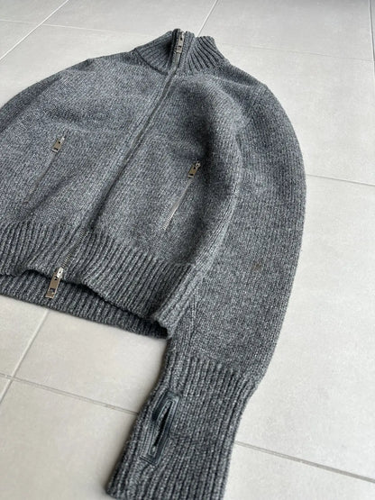 Dior Homme AW04 "Victim Of The Crime" Knit zip up