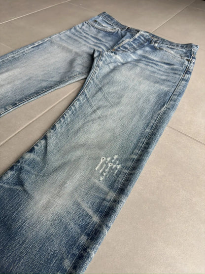 Dior homme AW06 “these grey days” washed clawmark jeans