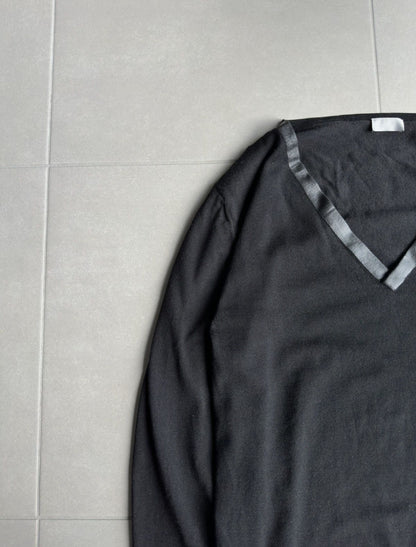 Dior Homme AW03 “Luster” waxed v-neck sweater