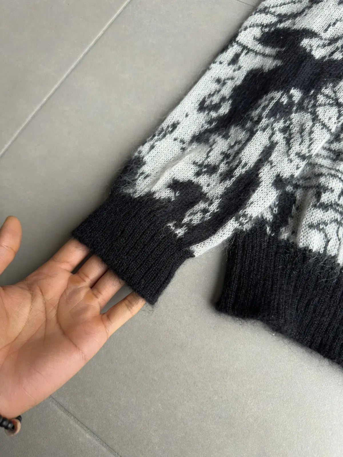 Dior Homme AW07 “Navigate” mohair knit sweater