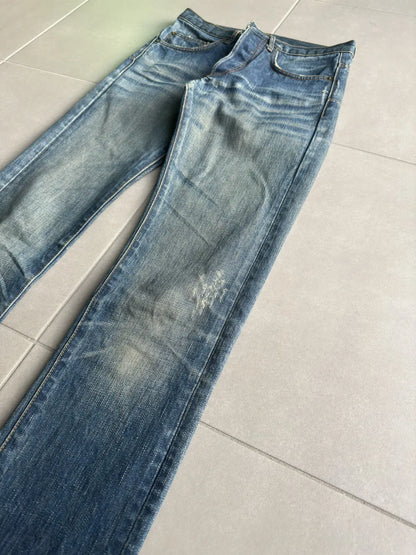 Dior homme by Hedi Slimane washed clawmark jeans